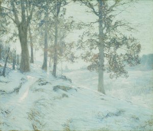 Feuilles de chêne persistantes - Walter Launt Palmer