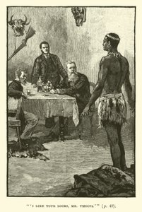 Illustration pour Les Mines du roi Salomon par H. Rider Haggard - Walter Paget