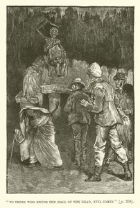 Illustration pour Les Mines du roi Salomon par H. Rider Haggard - Walter Paget