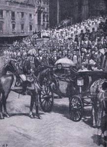 Le jubilé de diamant : Action de grâce à la cathédrale Saint-Paul, illustration de l