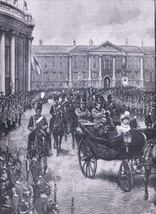 La visite du duc et de la duchesse de York à Dublin, illustration de l