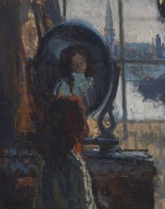 Fille devant un miroir, petite Rachel - Walter Richard Sickert