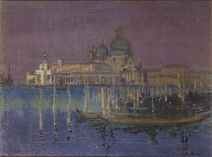 Nocturne : La Dogana et Santa Maria della Salute, Venise, 1896 - Walter Richard Sickert