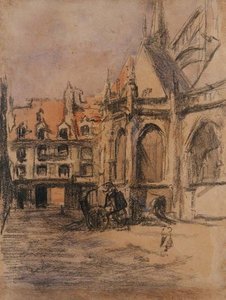 Rue Sainte Catherine et les anciennes arcades, Dieppe, vers 1900 - Walter Richard Sickert