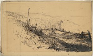 Une route dans les collines près de Dordrecht - Walter Shirlaw