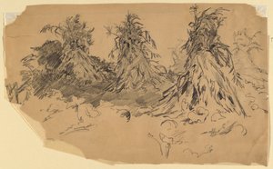 Tiges de maïs - Walter Shirlaw
