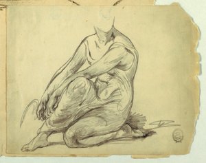 Femme agenouillée