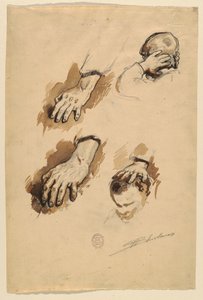 Études de mains - Walter Shirlaw
