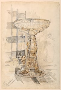 Étude de bassin, cathédrale de Sienne - Walter Shirlaw