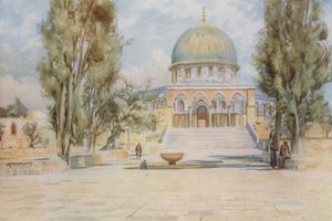 Dôme du Rocher depuis la mosquée d