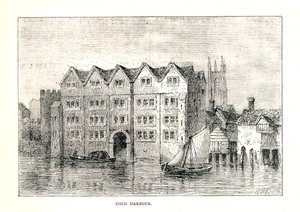 Cold Harbour. Maison médiévale North Bank of Thames au-dessus de London Bridge, 1894 - Walter Thornbury
