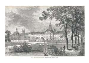 Ancien hôpital de Bethlem. Moorfields vers 1750, 1878