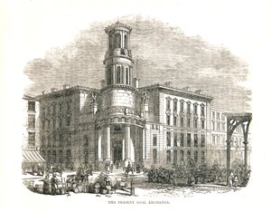 La nouvelle Bourse du charbon, ouverte par le prince Albert en 1849, Thames Street, 1878 - Walter Thornbury