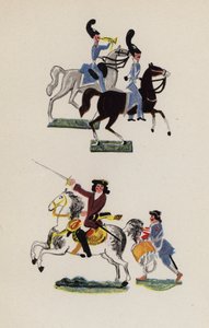Vieux jouet peint par Walter Trier (lithographie en couleur) - Walter Trier