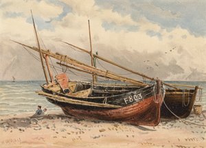 Bateaux de pêche français, "Étretat" - Walter William May