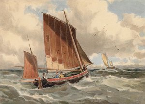 Lougre français en mer - Walter William May