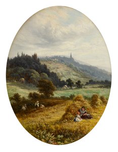 Temps de récolte à Earlswood, près de Redhill, Surrey - Walter Williams