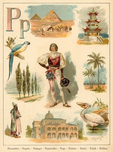 Lettre P (chromolitho)