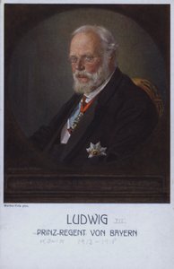 Ludwig III, dernier roi de Bavière, en tant que prince régent - Walther Firle