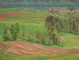 Paysage du lac Attersee au printemps - Walther Gamerith