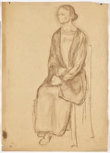 Dame assise sur une chaise - Walther Gamerith