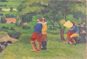 Paysage avec lansquenets