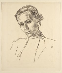 Portrait de jeune fille - Walther Gamerith
