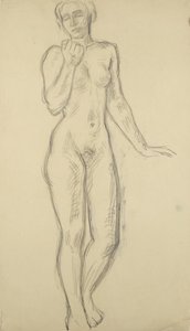 Nu féminin debout - Walther Gamerith