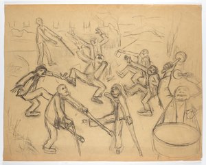 Étude sur "Les survivants - Walther Gamerith