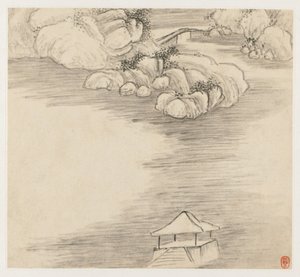 Album de paysages: Feuille 3 - Wang Gai