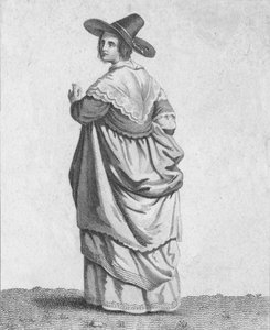 Une Femme de Marchand - Costume des Citoyens Éminents en 1640