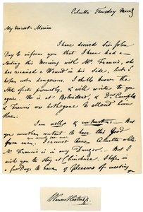 Lettre de Warren Hastings, Gouverneur général du Bengale à sa femme, 17 août 1780 - Warren Hastings