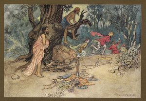 Planche 15: "Ils se sont enfuis de peur, laissant l