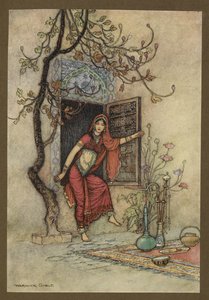 Planche 7 : "La Fille du Mur-Amirah." Folk-Tales of Bengal ... Avec 32 illustrations en couleur par Warwick Goble (Édition de luxe)