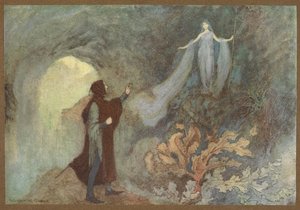 La fée apparaissant au prince dans la grotte, de Cenerentola