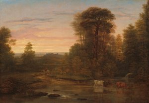 Un paysage après le coucher du soleil - Washington Allston