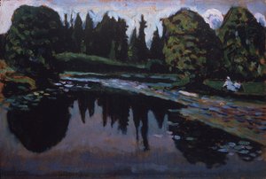 Une rivière en été - Wassily Kandinsky