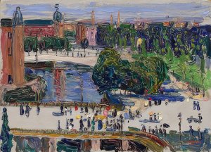 Amsterdam - Vue depuis la fenêtre. 1904 - Wassily Kandinsky