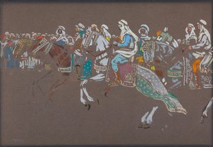 Cavalerie arabe, 1905 - Wassily Kandinsky