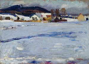 Près de Starnberg - Hiver - Wassily Kandinsky