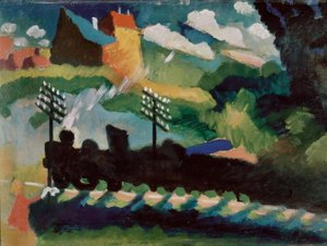 Chemin de fer près de Murnau - Wassily Kandinsky