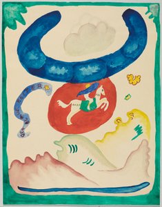 Entwurf für den Umschlag des Almanachs "Der Blaue Reiter" - Wassily Kandinsky