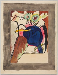 Entwurf für den Umschlag des Almanachs "Der Blaue Reiter" - Wassily Kandinsky