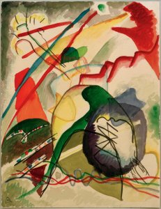 Esquisse pour une image avec bord blanc - Wassily Kandinsky