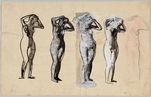 Cinq nus féminins