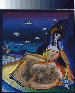 La dame dans sa robe d