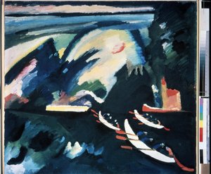 Le lac (peinture de Vassily Kandinsky) - Wassily Kandinsky