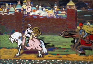 "Les croisés" Peinture de Vassily Kandinsky