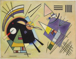 "Noir et violet" Peinture de Vassily Kandinsky - Wassily Kandinsky