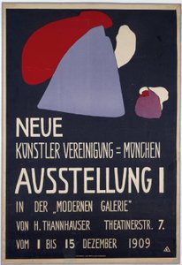Affiche pour la première exposition de la Neue Künstlervereinigung München